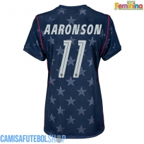 Camisa de time de futebol Estados Unidos Brenden Aaronson #11 Replicas 2º Equipamento Feminina Mundo 2026 Manga Curta
